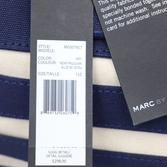 Marc Jacobs St. Tropez Sequin Striped Tote - Picture 7 of 8